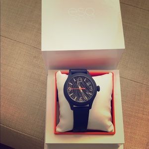 ESQ Movado watch with zebra face